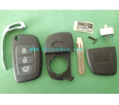 Hyundai 3 Button Modified Flip Key Shell,right  blade 