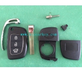 Hyundai 3 Button Modified Flip Key Shell Accent  blade 