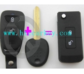 Hyundai 2 Button  Flip Key shell,Left Blade,Silca: HYN14