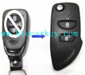 Hyundai 2 Button  Flip Key shell ,Left Blade,Slica: HYN14