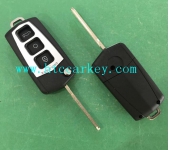 Hyundai 3 Button Modified Flip Key Shell, Right blade,Silca: HYN14R