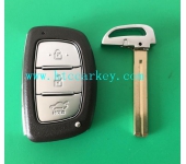 Hyundai 3 Button Remote key shell With Smart Key