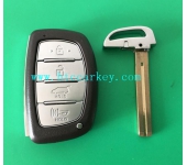 Hyundai 4 Button Remote key shell With Key Blade