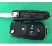 VW 4+1 Button Flip Remote Key Shell , B Type