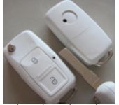 VW 2 button remote key shell (white/HU66) 