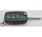 Audi 3+1 Button Flip Key Shell