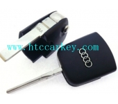 Audi Flip Key Head With ID 48 chip Inside (Silver Logo)