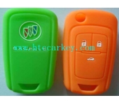 BUICK  smart key silicon rubber case 3 button green and orange color