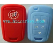 BUICK  smart key silicon rubber case 4 button red and blue color