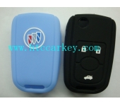 BUICK  smart key silicon rubber case 3 button blue and black color