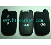 HYUNDAI  smart key silicon rubber case 2 button black color