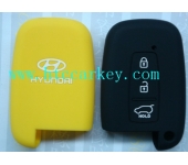 HYUNDAI  smart key silicon rubber case 3 button yellow and black color