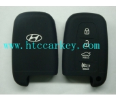 HYUNDAI  smart key silicon rubber case 4 button black color
