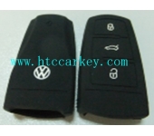VW  smart key silicon rubber case 3 button black color