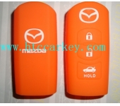 MAZDA  smart key silicon rubber case 4 button red color