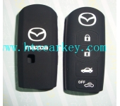 MAZDA  smart key silicon rubber case 4 button black color