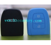 AUDI remote key silicon rubber case 3 button blue and black color