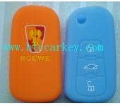 ROEWE  remote key silicon rubber case 3 button orange and blue color