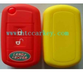 LANDROVER  remote key silicon rubber case 2 button red and yellow color
