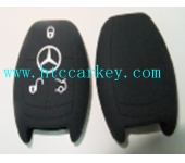 BENZ  smart key silicon rubber case 3 button black color