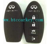 INFINITI  smart key silicon rubber case 4 button black color