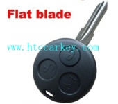 Benz 3 Button Remote Shell,Flat Blade