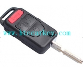 Benz Flip Key Shell 3+1 Button (With Logo)