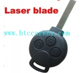 Benz 3 Button Remote Shell, Laser Blade