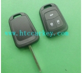 Chevrolet Aveo 3 Button  Remote Key Shell (With Logo)
