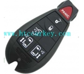 C-hrys/Dodg 5+1 Button Smart Remote Key Shell 