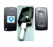 Citroen 2 Button Flip Key Shell 406 Blade Without Battery (with logo)