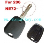 Citroen Transponder key shell without chip (Without Logo)