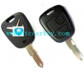 Citroen C5 2 Button Remote Key Shell 206 Blade (With Logo)