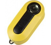 Fiat 3 Button Flip Remote Key Shell Yellow Color ( with logo)