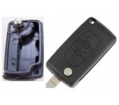 Fiat 3 Button Flip Key Shell With VAN Button No Groove Blade Without Battery 
