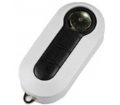 Fiat 3 Button Flip Remote Key Shell White Color ( with logo)