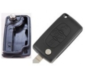 Fiat 3 Button Flip Key Shell With VAN Button With Groove Blade Without Battery 