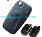 Fiat 2 Button Flip Key Shell Black Color ( with logo)