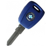 Fiat Transponder key shell  without chip Blue Color (With Logo)