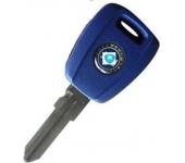 Fiat Transponder key With ID48 chip Blue Color (With Logo)