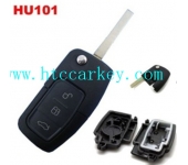 Ford Focus 3 Button Flip Remote Key Shell