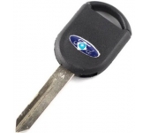 Ford Transponder key shell  without chip (With Crystal Logo)