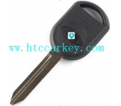 Ford Transponder key shell  without chip (With Black Logo)