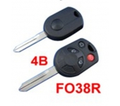 Ford 4 Button Remote Key Shell 