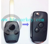 Honda 3 Button Flip Remote Key Shell