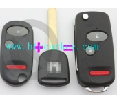 Honda 2+1 Button Flip Remote Key Shell