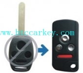 Honda 3+1 Button Retrofit Flip Remote Key Shell