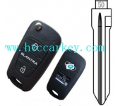 Hyundai Elantra 3 Button Remote Key Shell