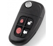 Jaguar 4 Button Flip Remote Key Shell