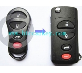 Jee/C-hrys/Dodg 3+1 Button Modified Remote Key Shell
